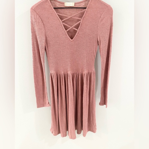 Altar’d State San Mateo Criss Cross Dress Pink Size Small - Picture 4 of 6